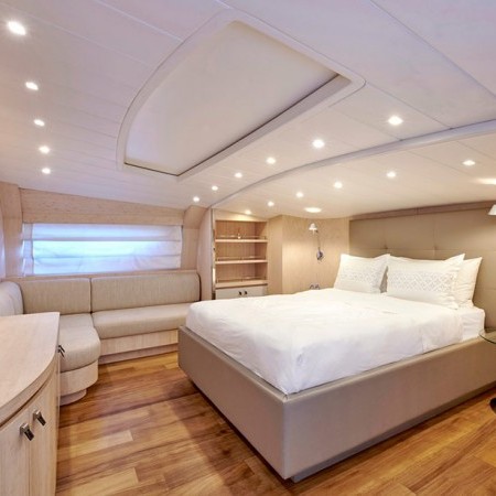 double cabin of White Knight superyacht