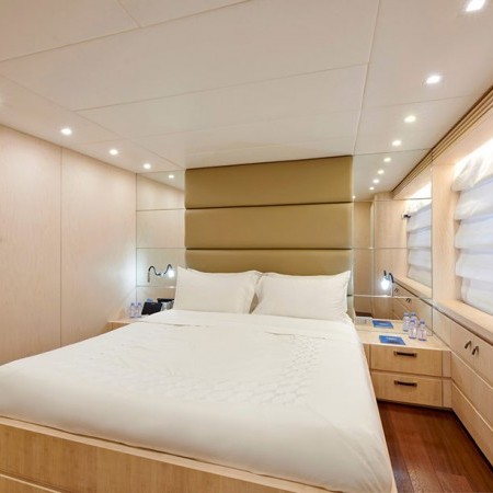 double cabin of White Knight superyacht