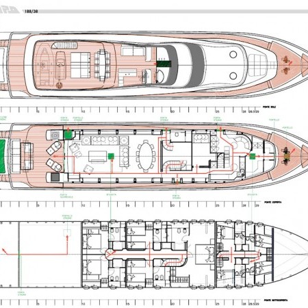 White Knight yacht deck plan layout