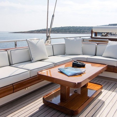 Xasteria yacht deck lounge