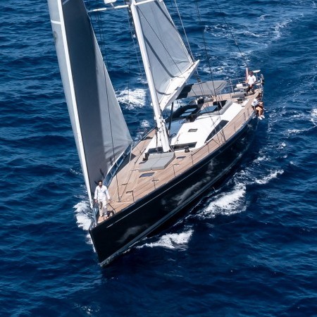 aerial view of YCH2 yacht