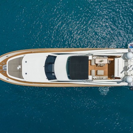 aerial view of B4 yacht charter