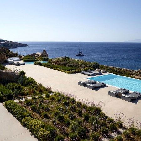 sea view from the villa's exterior