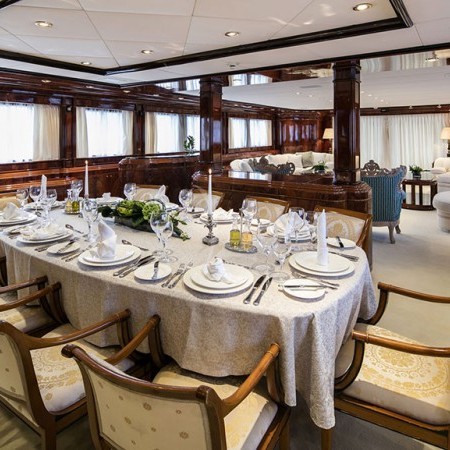 jaan yacht charter dining