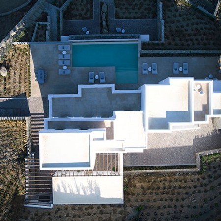 aerial view of Villa Talea Mykonos