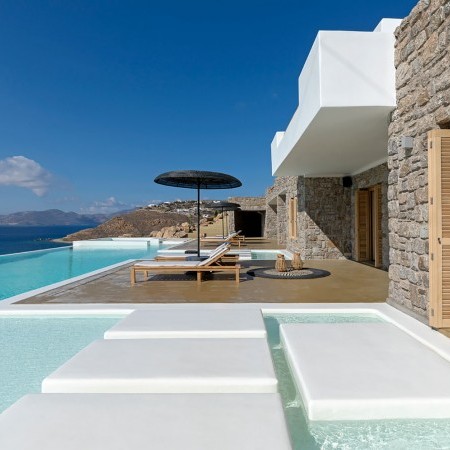 mykonos villa with private pool