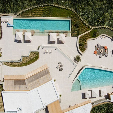 aerial view of villa Psarou