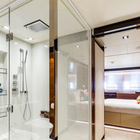 cabin with ensuite bathroom