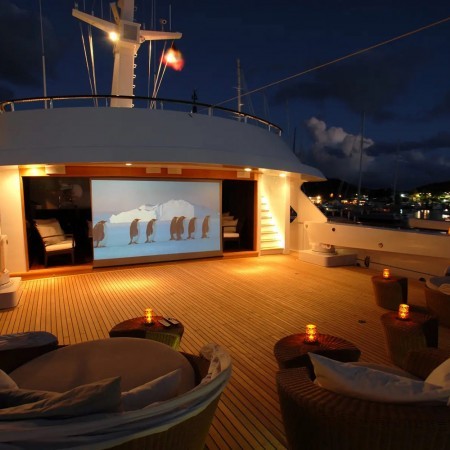 cinema on deck