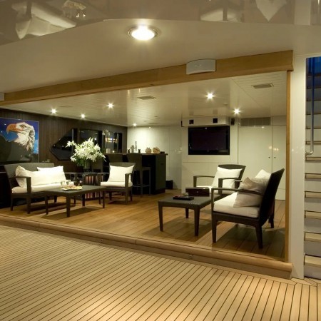 interior of Mirage superyacht