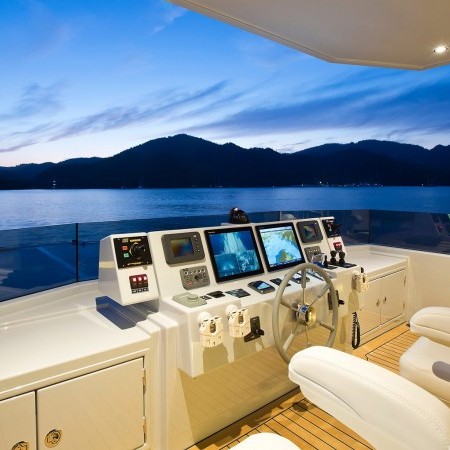 Only Now yacht flybridge