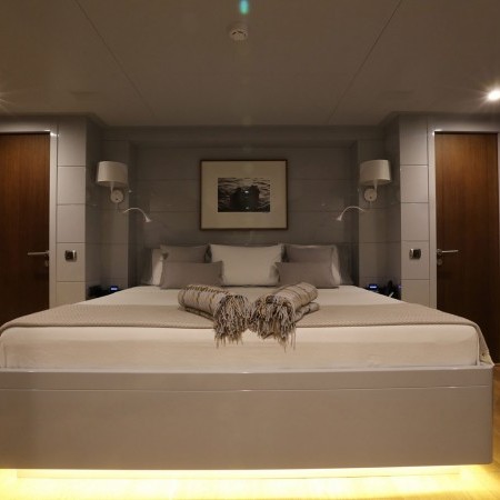 Only Now superyacht cabin