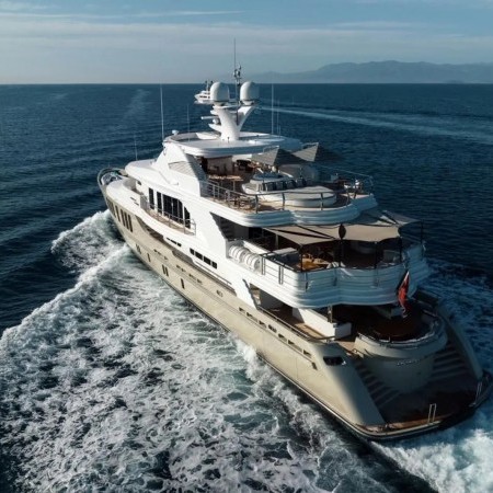 aerial view of Orient Star superyacht