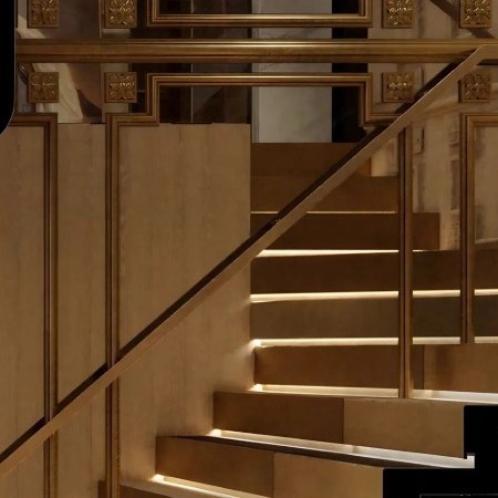 Raja superyacht staircase