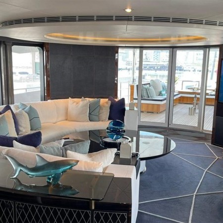 sky lounge on rocket yacht charter