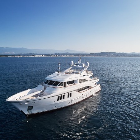 Sea Shell yacht aerial view