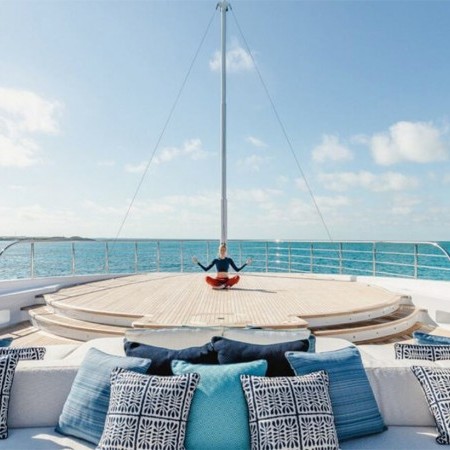 Starburst IV superyacht deck lounge