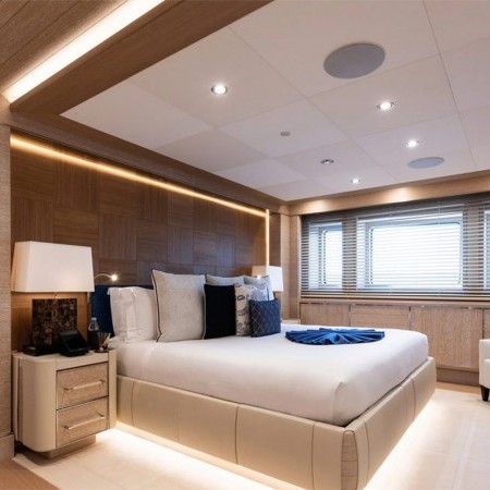 Master cabin of Starburst IV yacht