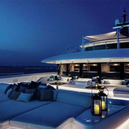 Starburst IV superyacht at night