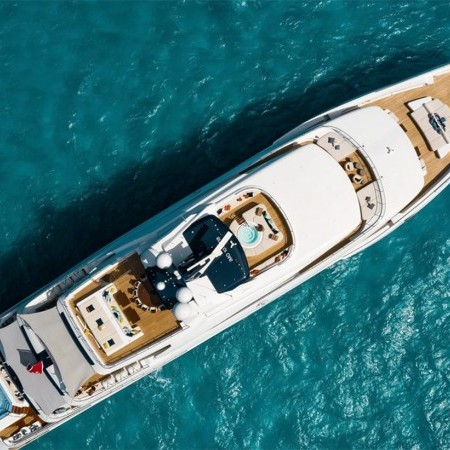 Starburst IV yacht aerial view