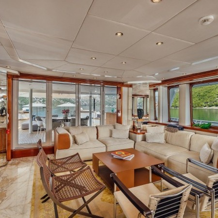 interior of Zulu superyacht