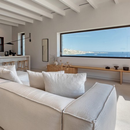 living room of Adagio Villa in Mykonos