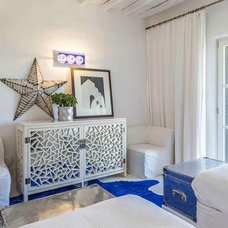 double bedroom of Lime villa Mykonos