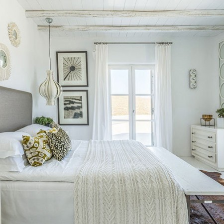 double bedroom of Lime villa Mykonos