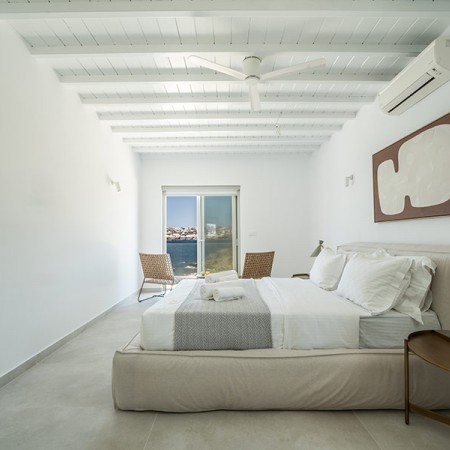 Mykonos villa Chrissi bedroom