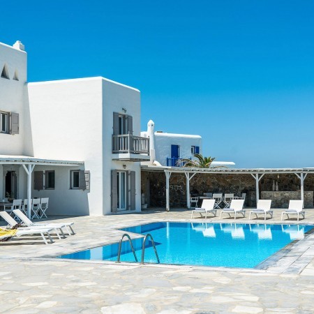 exterior of villa Chrissi Mykonos