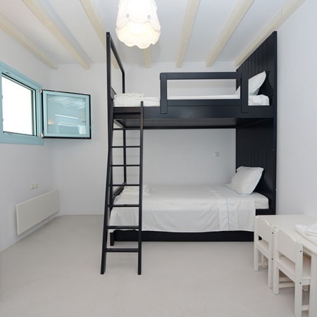 room with bunk beds