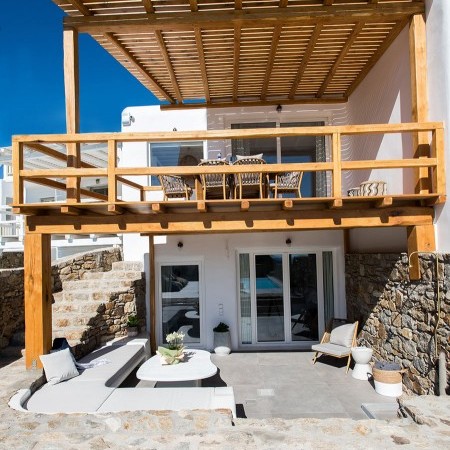 Mykonos Villa for rent at Elia beach