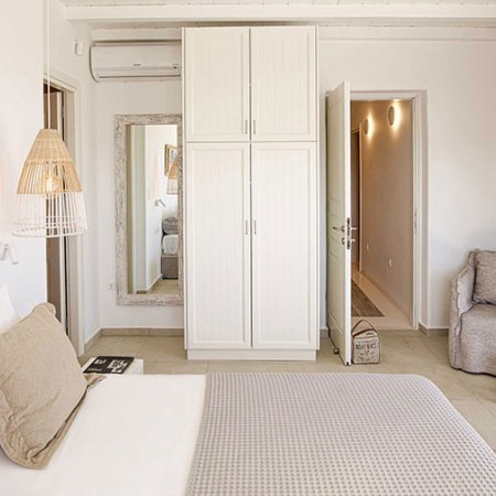 bedroom at villa Lento Mykonos