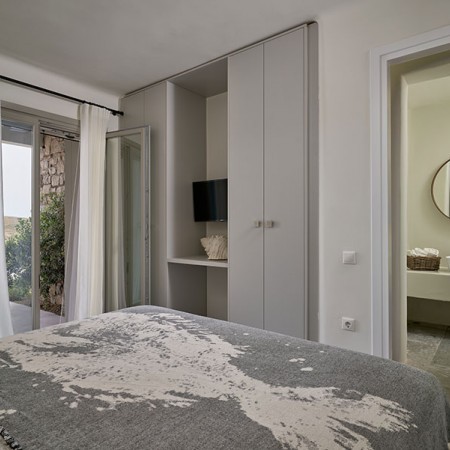 double bedroom at Mykonos Villa Norma