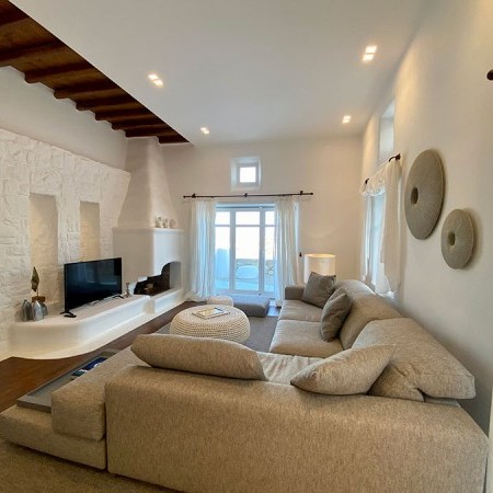 the villa's interior living room