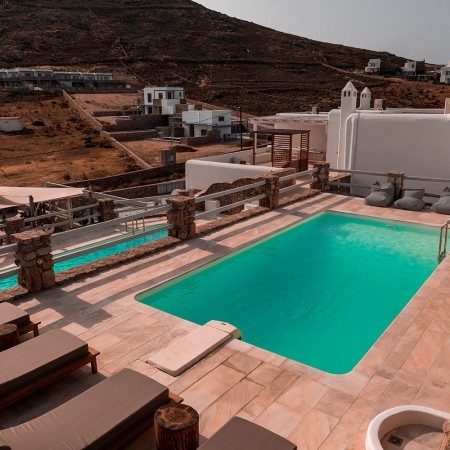 pool area villa sensi two mykonos