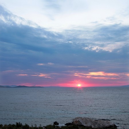 Mykonos sunset view