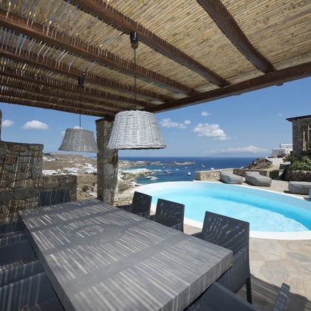 mykonos villa with pool