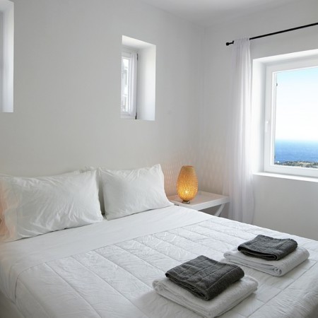 double bedroom with sea view
