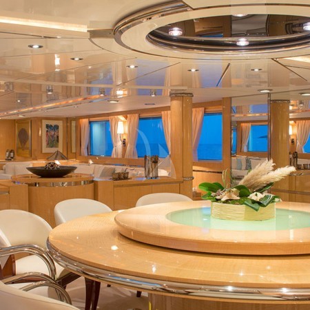 o Natalia yacht indoor living