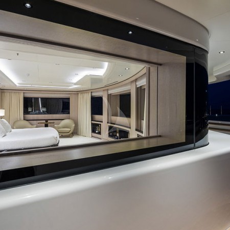one of the cabins of O'pari Yacht