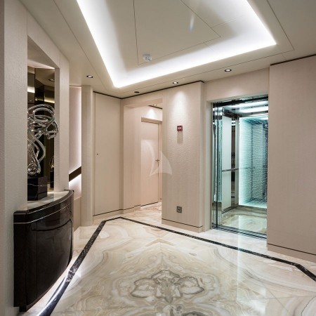 luxurious interior of O'pari Yacht