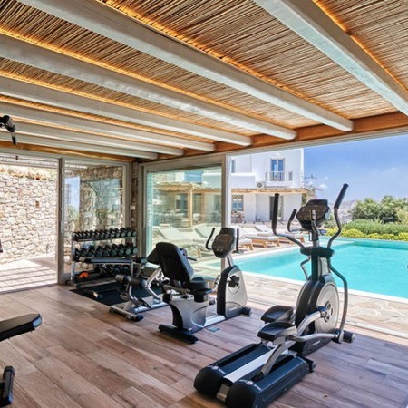 private gym at the property