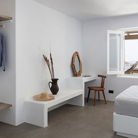 double bedroom at villa Lea Mykonos