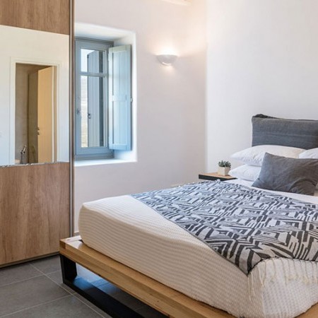 double bedroom at mykonos villa Minuet