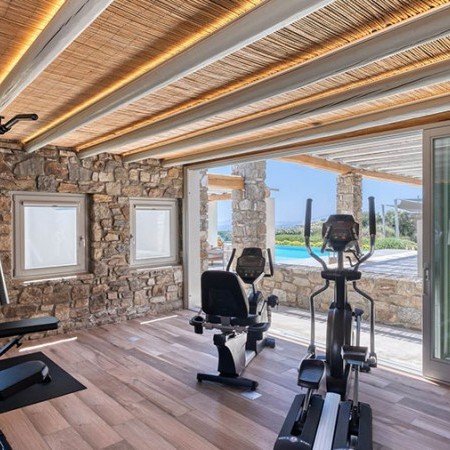 private gym at the property