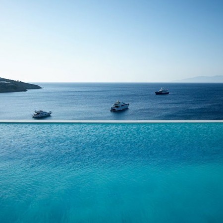 infinity pool and sea view