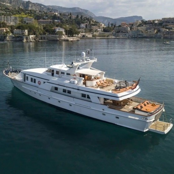 aerial photo of Fiorente superyacht