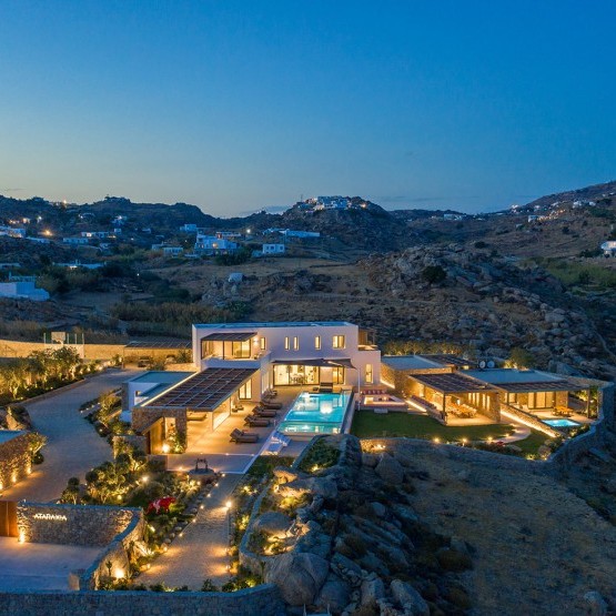 villa Satie Mykonos aerial view